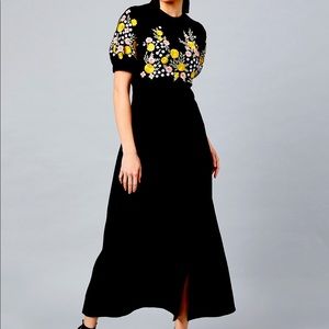 New Beautiful long slit dress black 😍